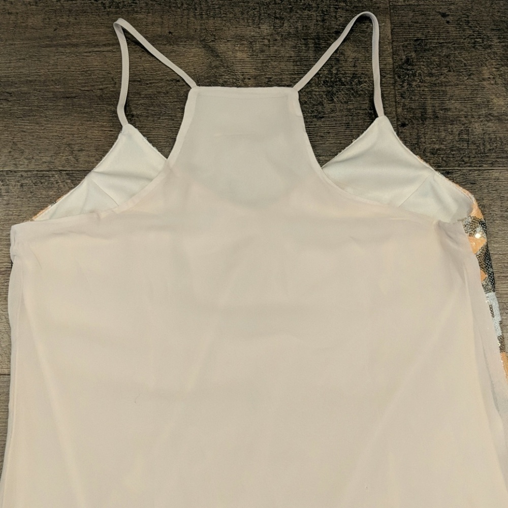 Charlotte Russe Peach Sleeveless Sequin Dress Size S - Picture 6 of 6